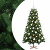 vidaXL Brad de Crăciun artificial cu glob 120 cm 150 LED-uri Alb cald