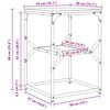 vidaXL Masă laterală Stejar Artizanal 41 x 40 x 60 cm