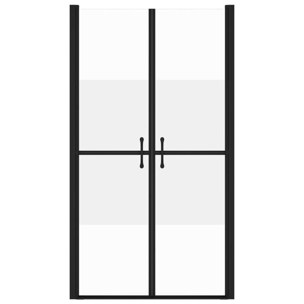 vidaXL Ușă cabină de duș, jumătate mată, (73-76)x190 cm, ESG