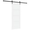 vidaXL Ușă glisantă ORKDAL Alb 78 x 202 cm Lemn de pin masiv