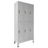 vidaXL Dulap de locker Gri 45 x 90 x 180 cm