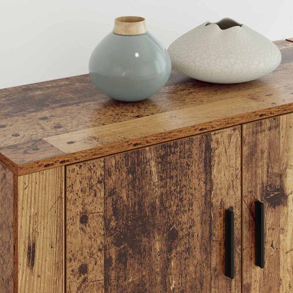 vidaXL Set Dulap TV montat pe perete Pe perete 3 pcs Lemn Vechi