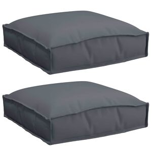 vidaXL Pernă 2 buc. Material Oxford Antracit 40 x 40 x 8 cm