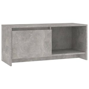vidaXL Comodă TV, gri beton, 90x35x40 cm, PAL