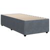 vidaXL Pat box spring cu saltea, gri &icirc;nchis, 80x200 cm, catifea