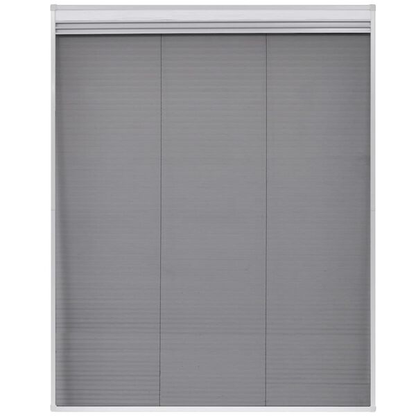 vidaXL Ecran insecte pentru ferestre, cu umbrar, aluminiu, 80x100 cm