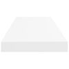 vidaXL Rafturi de perete suspendate, 2 buc., alb, 80x23,5x3,8 cm, MDF