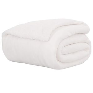 vidaXL Pătură Alb 220 x 240 cm 2.67 kg Molton