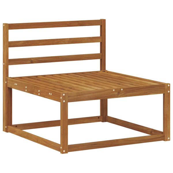 vidaXL Set de canapele de exterior 3 pcs natural Lemn Solid de Acacia
