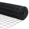 vidaXL Gard Euro Gri 0.6 x 10 m Fier acoperit cu PVC