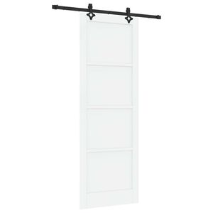 vidaXL Ușă glisantă ORKDAL 83 x 232 cm Lemn masiv de pin Alb