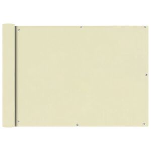vidaXL Prelată balcon, material textil oxford, 75 x 400 cm, crem
