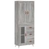 vidaXL Dulap &icirc;nalt, gri sonoma, 69,5x34x180 cm, lemn compozit