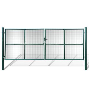 vidaXL Poartă de grădină din plasă 400x150 cm