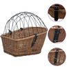 vidaXL Coș portbagaj bicicletă cu capac 55x31x36 cm, răchită naturală