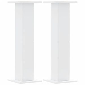 vidaXL Suporturi de plante, 2 buc., alb, 30x30x95 cm, lemn prelucrat