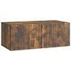 vidaXL Oglindă TV montată pe perete Stejar fumuriu 78,5 x 41 x 30 cm