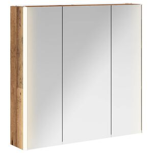 vidaXL Dulap cu oglindă pentru baie Lemn vechi 73.5 x 15.5 x 70 cm