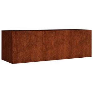 vidaXL Strat &icirc;nălțat de grădină, 120x40x40 cm, oțel corten