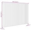 vidaXL Tăblie de pat pentru perete, gri, 159,5x3x110 cm lemn masiv pin