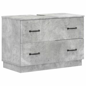 vidaXL Dulap pentru Chiuveta de Baie HOORN Gri Beton 82 x 41 x 56 cm