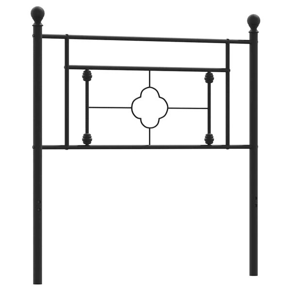 vidaXL Tăblie de pat de schimb metalică, negru, 100 cm