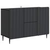 vidaXL Bufet cu sertar Negru 89 x 34,5 x 62 cm Lemn prelucrat