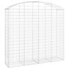 vidaXL Coș gabion arcuit, 200x50x180/200 cm, fier galvanizat