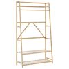vidaXL Cuier pentru haine cu rafturi, 110x40x180 cm, bambus