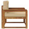 vidaXL Canapea Medie pentru Exterior Lemn Solid de Acacia natural