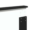 vidaXL Pat cu storage cu headboard Negru 140 x 190 cm Lemn compozit