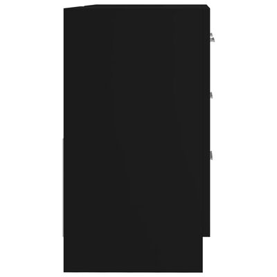 vidaXL Mască de chiuvetă, negru, 63 x 30 x 54 cm, PAL