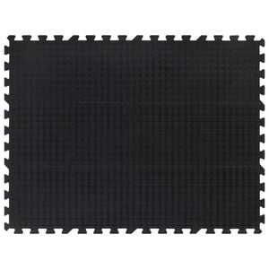 vidaXL Placă de podea din cauciuc, negru, 12 mm, 90x120 cm
