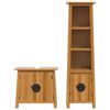 vidaXL Set mobilier de baie, 2 piese, lemn masiv de pin