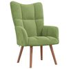 vidaXL Scaun de relaxare, verde deschis, catifea