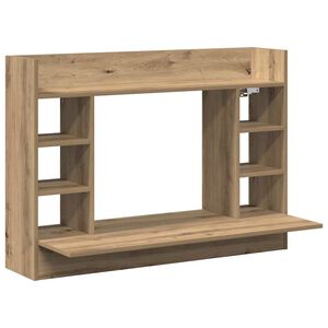vidaXL Birou montat pe perete stejar artizanal 105 x 48 x 75 cm