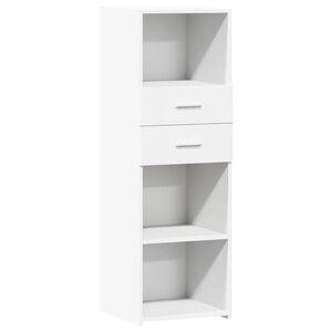 vidaXL Dulap &icirc;nalt, alb, 40x42,5x124 cm, lemn prelucrat