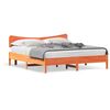 vidaXL Cadru de pat fără saltea, maro ceruit 180x200 cm lemn masiv pin