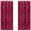 vidaXL Cortine din catifea cu perdele 2 pcs bordo 225 x 140 cm Catifea