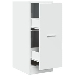 vidaXL Dulap de farmacie, alb, 30x41x77,5 cm, lemn stratificat