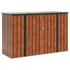 vidaXL Cutie de depozitare pentru grădină Maro 214 x 82 x 132 cm Oțel