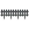 vidaXL Borduri de gazon, 25 buc., antracit, 10 m, PP