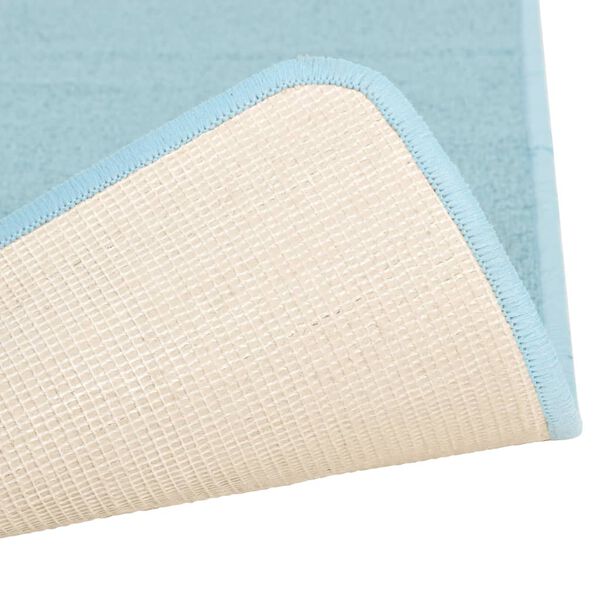 vidaXL Covoare de pat lățoase, 3 buc., turcoaz, fibră &icirc;naltă