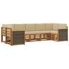 vidaXL Set de canapele de exterior 6 buc. natural