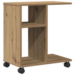 vidaXL Masă laterală stejar artizanal 50 x 30 x 55 cm Lemn prelucrat
