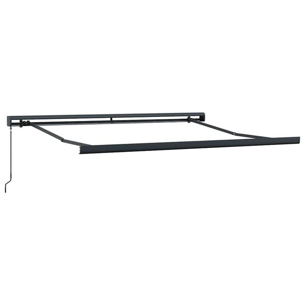 vidaXL Cortina Retractabilă Roșu și Alb 300 x 250 cm Stofă și Metal