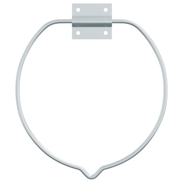 vidaXL Suport găleată montat pe perete, argintiu, oțel