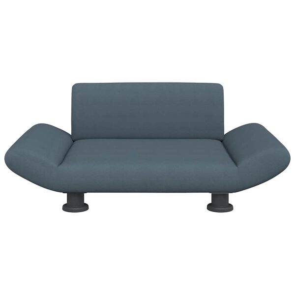 vidaXL Pat de câini, gri închis, 70x45x28 cm, material textil