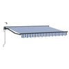 vidaXL Cort electric retractabil Albastru, Alb, Antracit 3 x 2,5 m