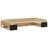 vidaXL Seturi de canapele 10 buc. Lemn Solid de Acacia